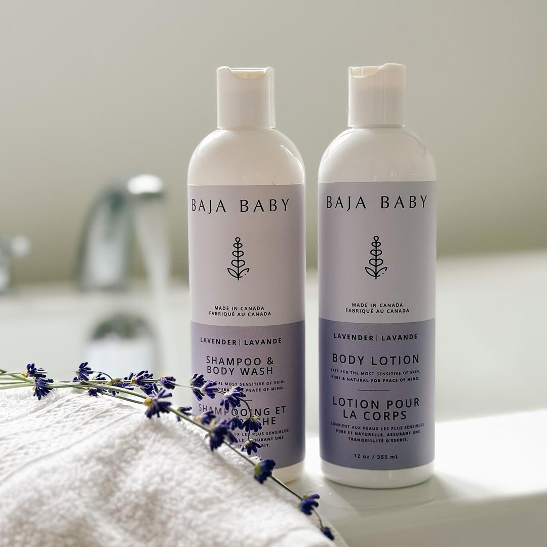 Baby Lavender Shampoo And Body Wash and Lotion Lifestyle Picture
