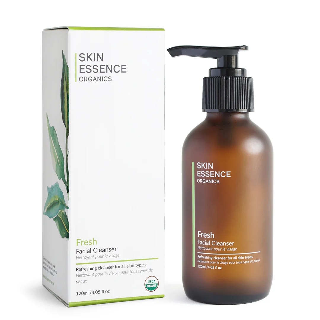 skin essence organics fresh facial bottle and box