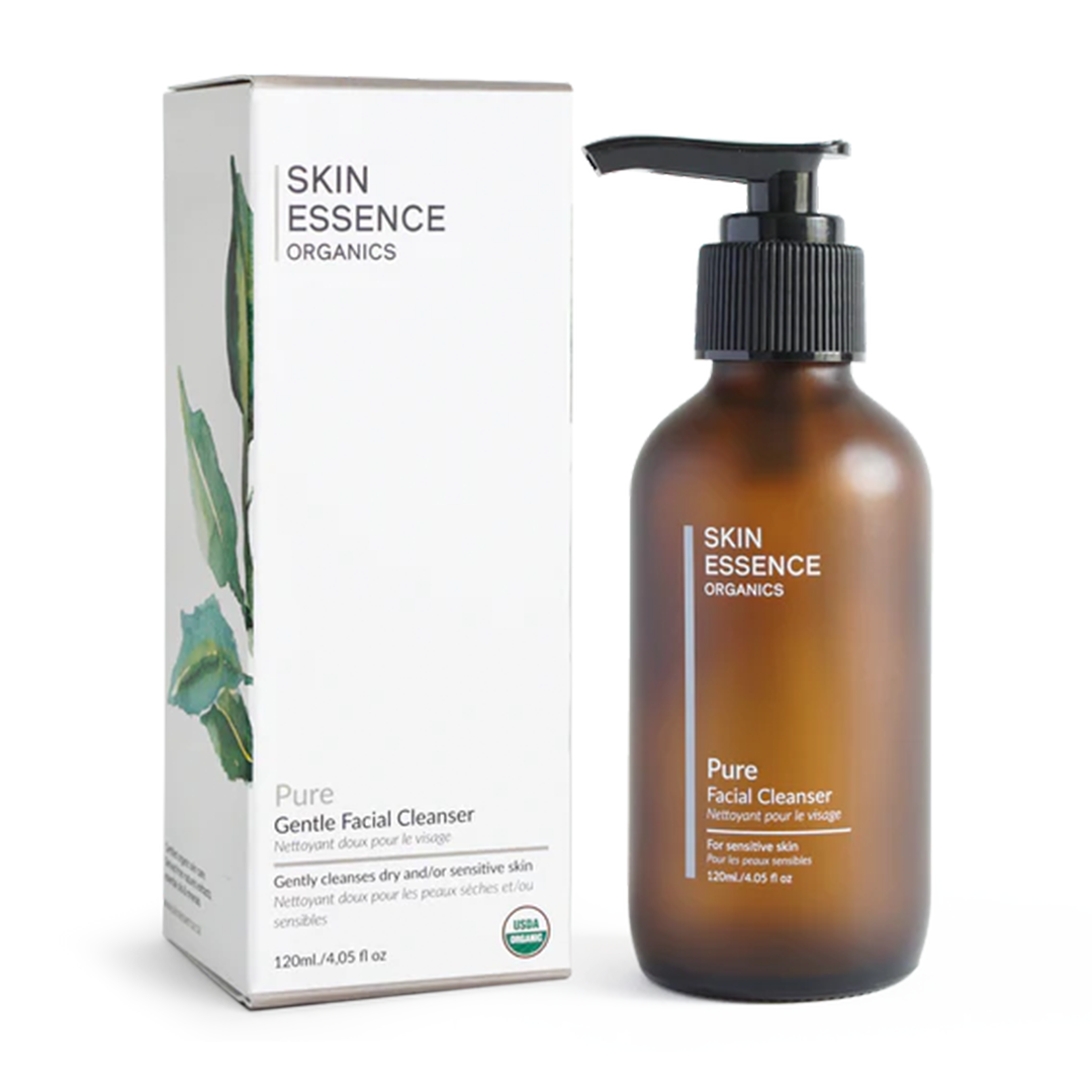 skin essence organics pure facial cleanser bottle and box