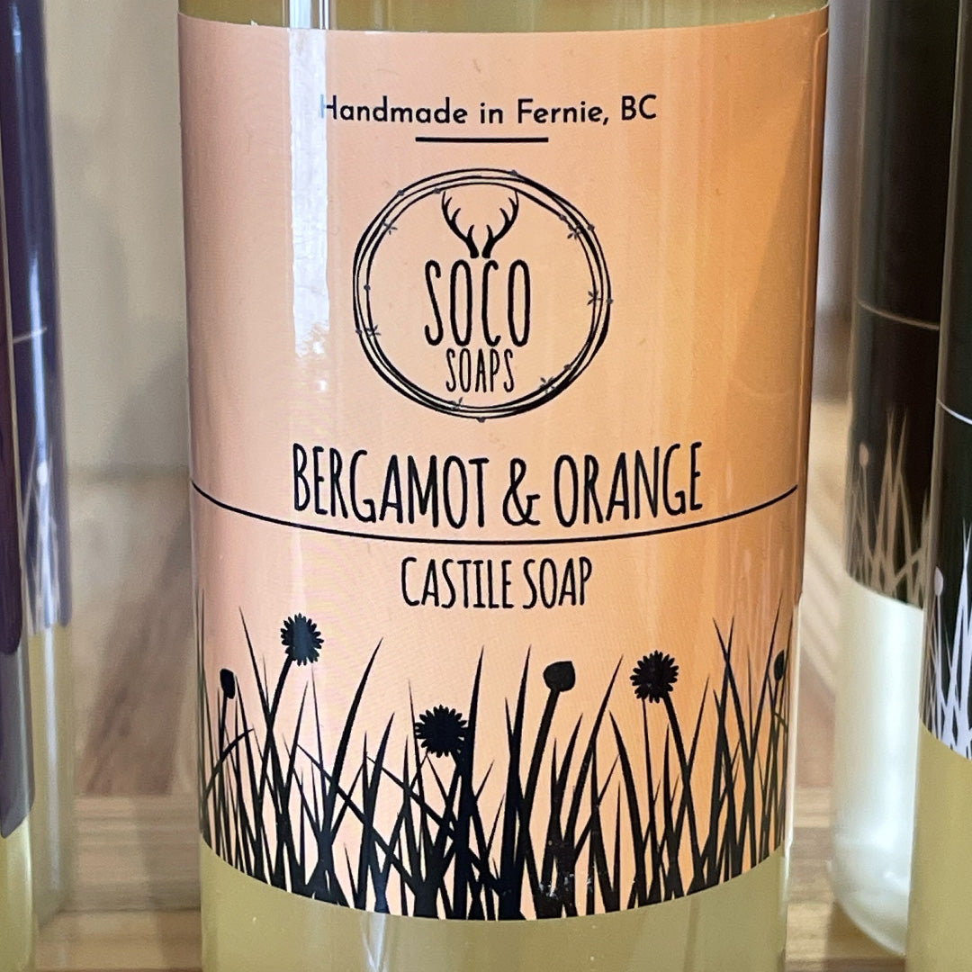 Bergamot + Orange Castile Liquid Soap